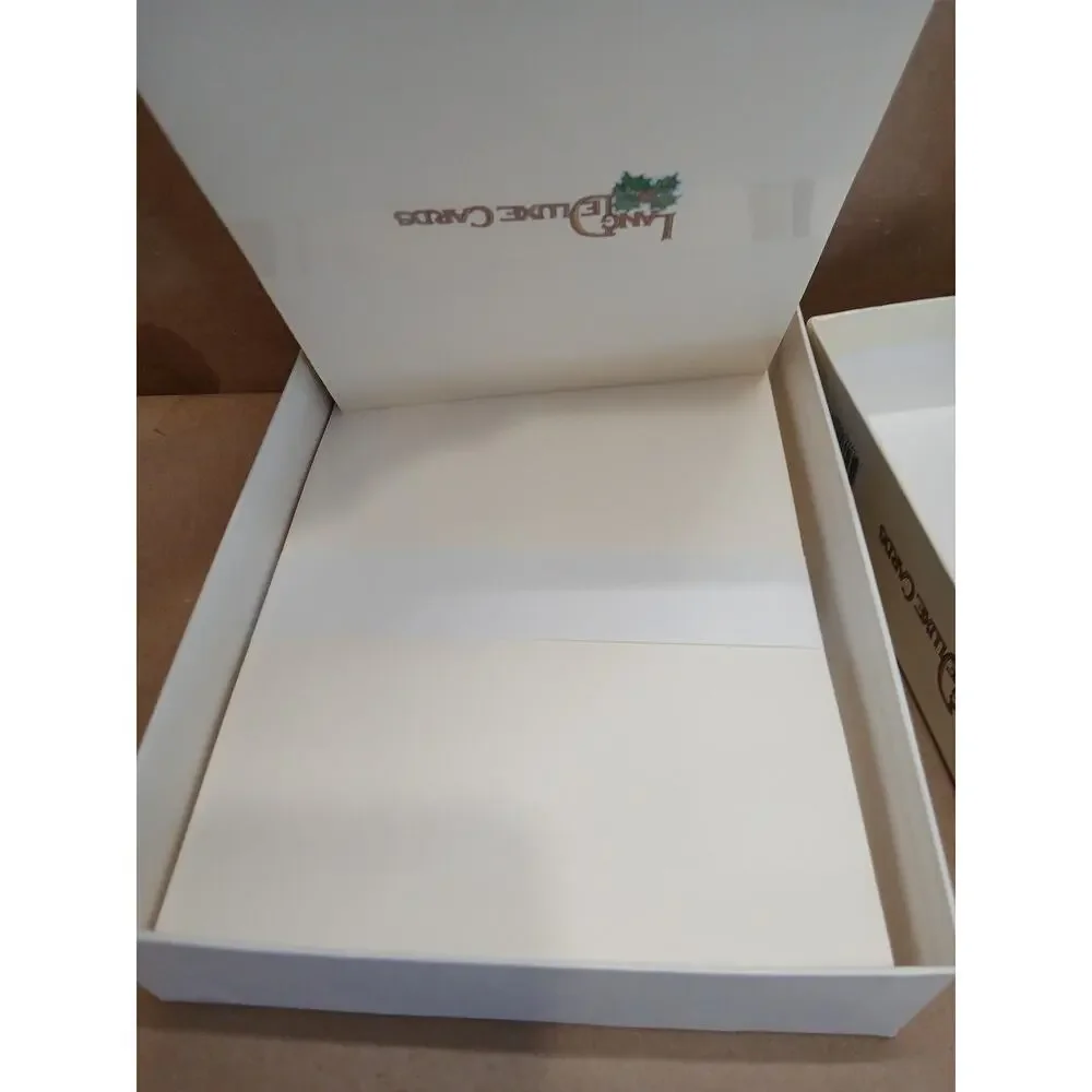 Vintage 1994 Lang Deluxe Christmas Cards Boxed Set In Memory of Dickens Embossed